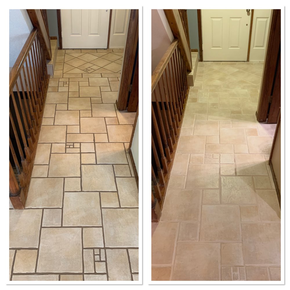 color sealed grout in Des Peres MO