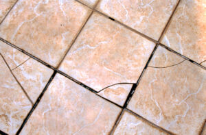 cracked tile floor